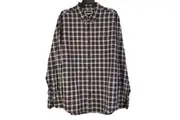 Jeanswest Red, White & Black Check Long Sleeve Shirt Mens Size Large NEW