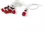 uxcell AC 220V Neon Indicator Pilot Signal Lamp 5 Pcs Red Light 3.6 x 1.3cm
