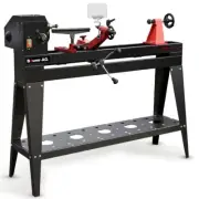 BAUMR-AG 1000 x 350mm Heavy Duty Wood Lathe Turning Machine, 550W S1 Motor,