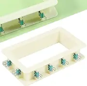HSHGZSR Adjustable Mold Housing Kit Reusable Silicone Mold Housing Kit Free Combination Mold Housing Kit Plastic Housing Frame for DIY Resin Molds Candle Molds Soap Molds Making
