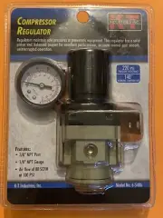 NEW K-T Industries Compressor Regulator #6-5486 KT 3/8" NPT Port 1/8" Gauge
