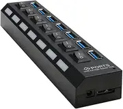 CIYODO 7 USB Adapter USB Hub for Laptop USB Hub Splitter Computer Dispenser