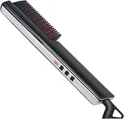 Hair Straightener Comb, Less Damage & Easier-to-Use Hot Tool than Flat Irons, Fast Heating Electric Straightening Brush for Thick Hair