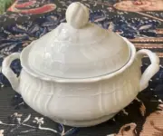 Richard Ginori 1735 Vecchio White Oval Sugar Bowl x 6 430gr Oz 15 From Italy