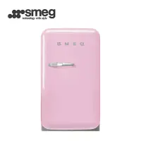 在飛比找momo購物網優惠-【SMEG】彩色復古迷你冰箱34L-粉紅色(FAB5RPK3