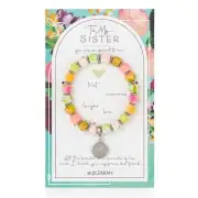NEW JILZARAH Handmade Clay Beads multi color PEOPLE WE LOVE "SISTER"