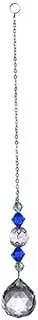 Crystal Round Sun Catchers，Prisms Suncatchers for Windows Geometric for Hanging Glass Rainbow Suncatcher Glass Crystal Suncatcher Pendant Feng Shui Wedding Home Window Ornament (Ball)