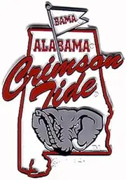 NCAA Alabama Crimson Tide 2D Mascot Map Magnet