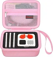 Carrying Case for Yoto Mini – Kids Portable Bluetooth Travel Speaker Player, Kids Audio & Music Player Cover, Children’s Speaker Plays Audiobook Cards Radio Storage Holder, Pink