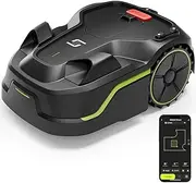 Robotic Lawn Mower up to 1000m², Intelligent Navigation Lawn Mower Robot with 20-60mm Cutting Height Range and 35% Slope, Intelligent Path Planning, Robot Lawnmower for Manicured Lawn