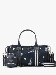 Rosie Racquet And Ball Printed Small Duffle Crossbody