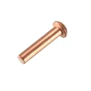 50 Pcs 5/32" x 45/64" Round Head Copper Solid Rivets Fasteners