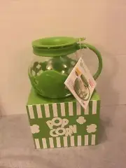 Microwave Popcorn Popper Maker Kettle With Lid 1.5 Quart Green NEW IN BOX!!!