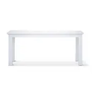Laelia Dining Table 180cm Solid Acacia Timber Wood Coastal Furniture - White