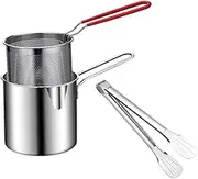 iplusmile Fryer Pot Fry Basket Cooking Pot Deep Frying Pan Non-Stick Pan for Home Restaurant