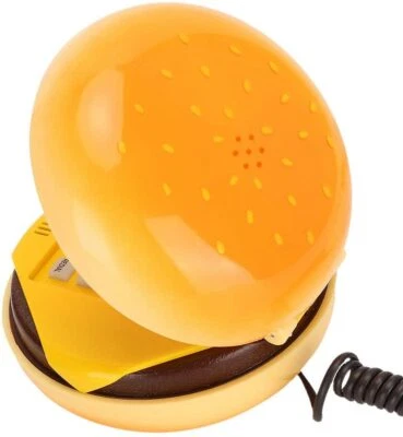 Hamburger Phone,Cheeseburger Phone,Landline Corded Phone,Desktop Phone,Kids Gift