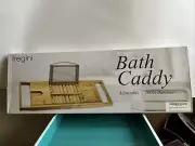 Adjustble Bamboo Bath Caddy Tregini