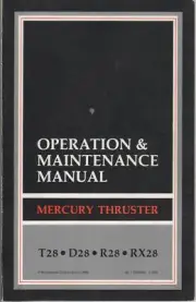 1989 MERCURY OUTBOARD THRUSTER 28 OPERATORS MANUAL