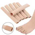 2X Toe Separator Fabric Gel Tube Bandage Calluses Guard Straightener Finger Pain