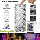 LED Crystal Table Lamp Diamond Rose Bar Night Light Touch Atmosphere Bedside Lam