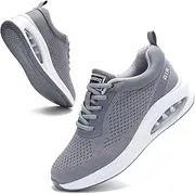 [M-CITIMI] Womens Orthopedic Trainers with Arch Fit Air Cushion Memory Foam Breathable Mesh Anti-Slip Running Shoes for Ladies Tennis Comfort Sneakers