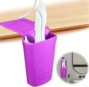 zxbaers Hot Iron Holster, Silicone Hot Hair Tools Holder with Suction Cup, Hair Straightener Holder/Curling Iron Holder/Flat Iron Holder Hair Styling Tool Organizer