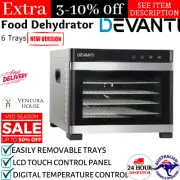 6 Trays Commercial Food Dehydrator Stainless Steel Jerky Machine Fruit Dryer New