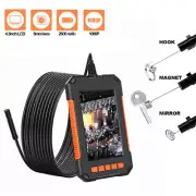 Industrial Endoscope HD 1080P 4.3'' Screen Borescope Inspection Snake Camera