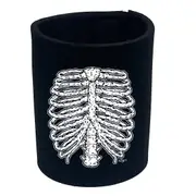 Skeleton Ribs Halloween - Funny Novelty Stubby Holder