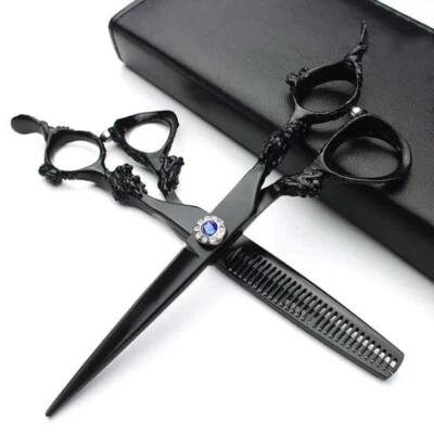 6” japanese Hair Cutting Thinning Scissors Barber Shears Hairdressing Salon Set