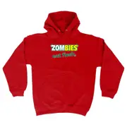Zombies Eat Flesh - Funny Novelty Hoodies Hoodie