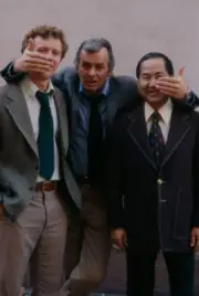 Les Lannom David Janssen Keye Luke in Harry O episode The Mys- 1976 Old Photo 1