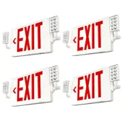 FREELICHT LED Exit Sign with Emergency Lights, Double Sided Adjustable LED Em...