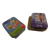 Peppa Pig playing card game Disney Frozen puzzle lot 2 Cardinal