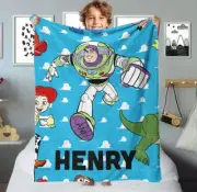 Personalized Spaceman Of Toy Adventure Sofa BLANKET Christmas Gift Halloween
