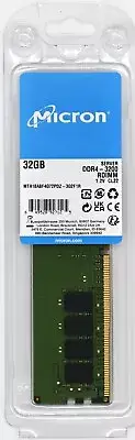Micron 32GB DDR4 3200MHz ECC 2Rx4 REG RDIMM SERVER Enterpr MTA18ASF4G72PDZ-3G2F1