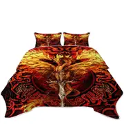 Cool Fantasy Sword Weapon Dragon Flame Blade Coverlet