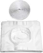 Air Conditioner Window Seal - Sealed Double Hose Adjustable - Weatherproof Insulation Kits, Horizontal Sliding Kit, Effective Barrier For Vertical/Horizontal