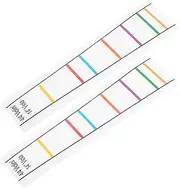 Toyvian 2pcs Transparent Violin Finger Guide Stickers for Beginners Accurate Finger Placement Decals for Violins for Learning Scales