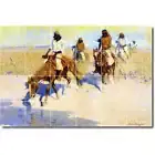 Frederic Remington Western Tile Mural PT07335. 72 x 48 (24) 12x12 tiles