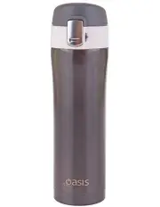 [Oasis] Stainless Steel Flip-Top 450ml Vacuum Flask in Gunmetal