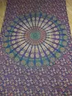 Hanmade mandala cotton Floral wall hanging -tapestry bedsheet- tablecover 84x54"