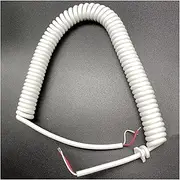 Crane Machine Spiral Wire Universal Claw Connection Cable PP Tiger Crane Claw Black White Retractable Wire Coil Claw Wire(UNDRAW 1.8M_10 PCS)