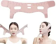 Double Chin Reducer Soft High-Elastic V Line Lifting Mask Chin Strap Depuffing and Skin Tightening Chin Mask Lift Reusable Face Sculpting Sleep Mask-