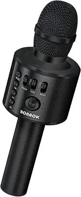 Wireless Bluetooth Karaoke Microphone, 3-in-1 Portable Handheld Karaoke Mic & Sp