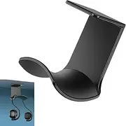 Roczential Headphone Hangers, Under-Desk Headphone Hook,Headphone Wall Mount with Adhesive Glues,Include Removable Adhesive Strips for Easy, Damage-Free Wall, Desk (Black*Top Mount)