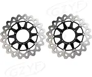 Front Brake Disc Rotors Disks Motorbike Parts Accessories 2PCS Compatible With CBR1000RR 2006-2007 & VTR1000 SP1 RC51 2000-2004(Black)