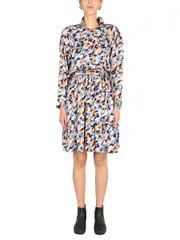 [Kenzo] Kenzo-"Blurred Flowers" Dress-Donna 40