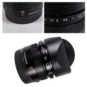 15mm F1.7 ASPH Bayonet Square Lens Hood For Panasonic LUMIX G LEICA DG SUMMILUX
