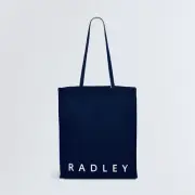 RADLEY LONDON Medium Open Top Tote Ink (Navy Blue) one inside zip pocket NEW